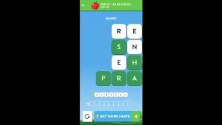 Wordbrain 2 Back to School Event September 2 2019 | Wordbrain 2 Back to School Day 10