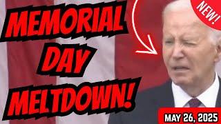 OMG! Joe Biden FALLS APART In Memorial Day Speech!