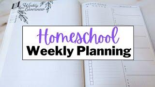 Homeschool Plan With Me | *SIMPLE* Weekly Planner Set-Up & Routine