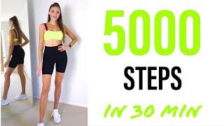 5000 Steps in 30 Min | Fast Walking Cardio Workout | YanaFit Fun 5000 Steps At Home