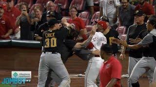 Amir Garrett, Puig & David Bell take on the Pirates in a benches clearing brawl, a breakdown