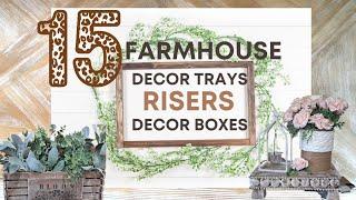 15 AMAZINGLY EASY and INEXPENSIVE DIY decor trays, risers and boxes!!