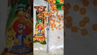 small ball snack🟠 crushing by garlic press #asmr #viral #usa#england  #christmas sub plz