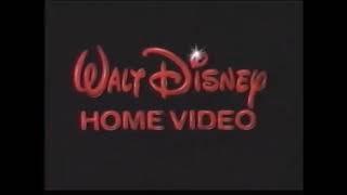 Walt Disney Home Video UK logo (1994 red variant) - 1992 Walt Disney Classics distorted theme