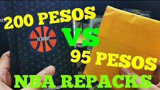 100 PESOS VS 200 PESOS NBA CARDS REPACKS FROM SHOPEE!! WHO WINS???