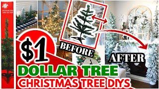 $1 *GENIUS* hacks & DIYS using DOLLAR TREE MINI CHRISTMAS TREES│CHRISTMAS diys 2021