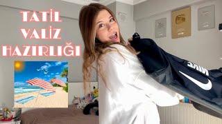 Tatil Valizimi Hazırlıyorum, Hazırlanma Vlog. Valizimde Ne Var ? Tuana Zeybek