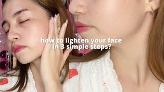 HOW TO LIGHTEN YOUR FACE IN 3 SIMPLE STEPS? ft. SKIN EVER ️ | Sheryl Gabay