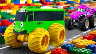 Crazy Monster Truck | Super Tayo Car Rescue Mission | Dinky TV