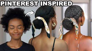 TRYING POPULAR PINTEREST HAIRSTYLE ON MY 4C NATURAL HAIR pt 2 | Glory Okings