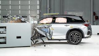 2024 Acura ZDX driver-side small overlap IIHS crash test