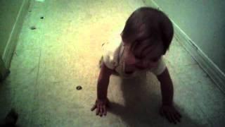 Seraphina crawling!