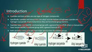 Cyanides and Isocyanides