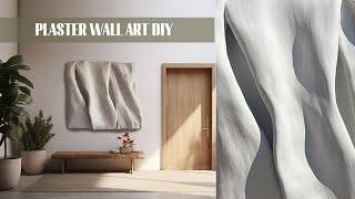 LARGE PLASTER WALL ART DIY tutorial - DIY Plaster Art