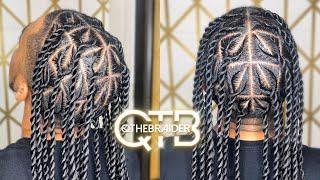 QTHEBRAIDER| HowTo: Invisible Loc Twists on Men