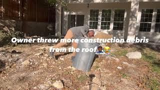 Construction debris removal in Dallas, Texas!!