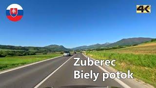 Driving in Orava region Slovakia from Zuberec to Biely Potok | spring 2024 | 4K