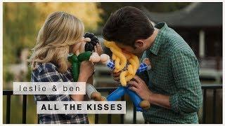 leslie & ben | all the kisses (s3-s6)