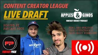 Content Creators League LIVE DRAFT STREAM! Hosted by Fantasy Puck