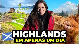 TOUR HIGHLANDS DA ESCÓCIA EM UM DIA: VALE A PENA? Como é o tour, Castelo Urquhart e barco lago Ness