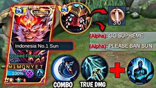 SEKUAT ITUKAH SUN PAKAI ITEM TERBARU TRUE DAMAGE | BUILD SUN ONE HIT | MOBILE LEGENDS