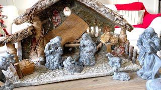 French Country Paint Finish a Christmas Nativity