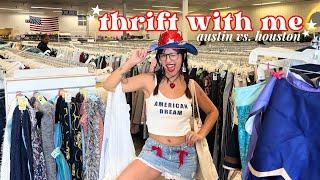 THRIFT WITH ME!! austin vs houston edition (pinterest-inspired)