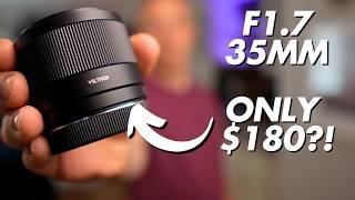 This $180 Lens is CRAZY Good! (Viltrox 35mm f/1.7)