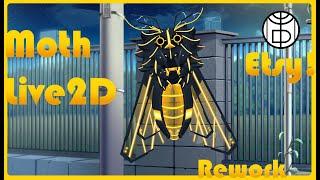 Robot Moth Live2D Avatar - Rework (Etsy!)