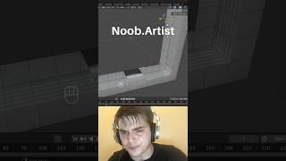 Noob vs Pro artist: filling faces #blendertutorial #blender #blendercommunity #blender3d #b3d