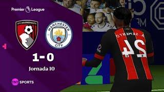 RESUMEN: BOURNEMOUTH 1 - 0 MANCHESTER CITY | PREMIER LEAGUE | JORNADA 10 GAMEPLAY