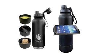 NEW! Fieldwar Chillapod Bottle with Storage and Magnetic Adjustable Phone Mount