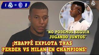 MBAPPÉ EXPLOTA y EXIGE al REAL MADRID la VENTA de VINICIUS "SE VA ÉL o ME VOY YO" ¡ÚLTIMA HORA!