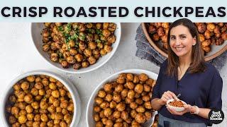 How to Make Oven Roasted Chickpeas - 4 Ways!