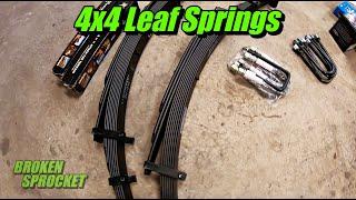 How to fit leaf springs to your 4x4 and lift suspension.