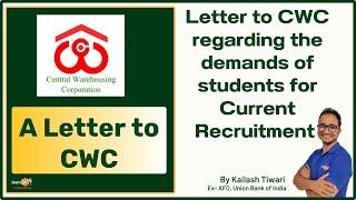 CWC 2024 || Letter to CWC: Lower the Cut-off Explained || By Kailash Sir