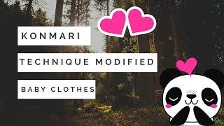 Modified KonMari Method: How to Fold Baby Clothing: onesies, hoodies, jeans, shirts