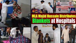 Relief from Cold: MLA Majid Hussain Distributes Blankets at Hospitals In Nampally | IND Today