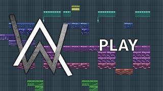 Alan Walker, K-391, Tungevaag, Mangoo - PLAY - Fl Studio Remake + FLP #PressPlay