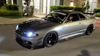 BMW 335i big single turbo vs Skyline R33 GTR