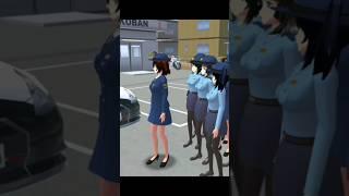 lady Police collecting in Sakura  || Sakura school simulator  || #mrakashgaming #curtton #sakura