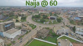 Celebrating Nigerian Independence in Benin City Edo State Nigeria@60 (drone view of benin city)