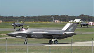 F-35A Joint Strike Fighter jets in action at RAAF Williamtown