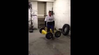 Farmers walk 2x135kg, NKS