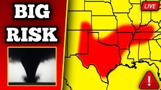  BREAKING Tornado Warning In Texas - Tornadoes Possible - With Live Storm Chasers