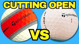 Tour Response Cut Open VS TaylorMade TP5x Golf Ball! (What’s Inside?)