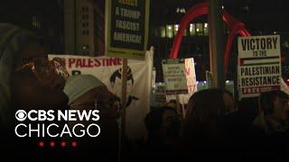 Group supporting Palestinian cause protests Trump win of presidency