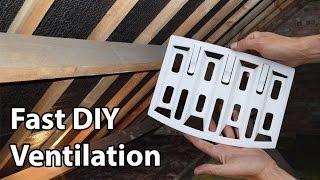 Roof Ventilation Lap Vents Simple DIY Loft Vents