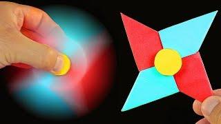 How To Make A Paper Fidget Spinner WITHOUT BEARINGS