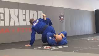 knee bar from full guard Caio Magalhães BJJ